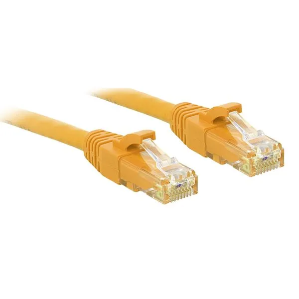 CAVO DI RETE CAT.6 U UTP GIALLO 1M