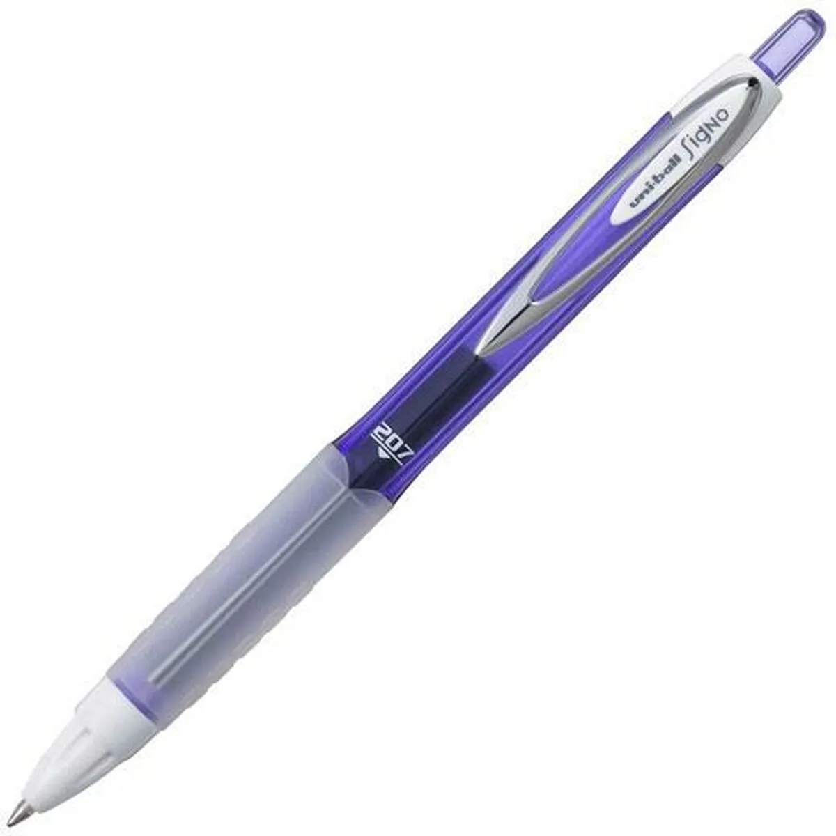 Penna a inchiostro liquido Uni-Ball Rollerball Signo UM-207 Azzurro 0,4 mm (12 Pezzi)