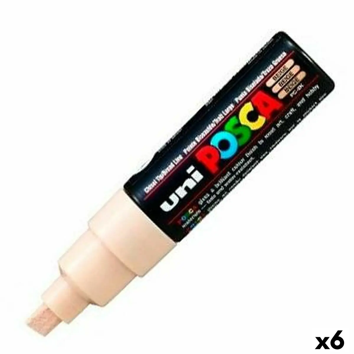 Pennarello POSCA PC-8K Beige (6 Unità)