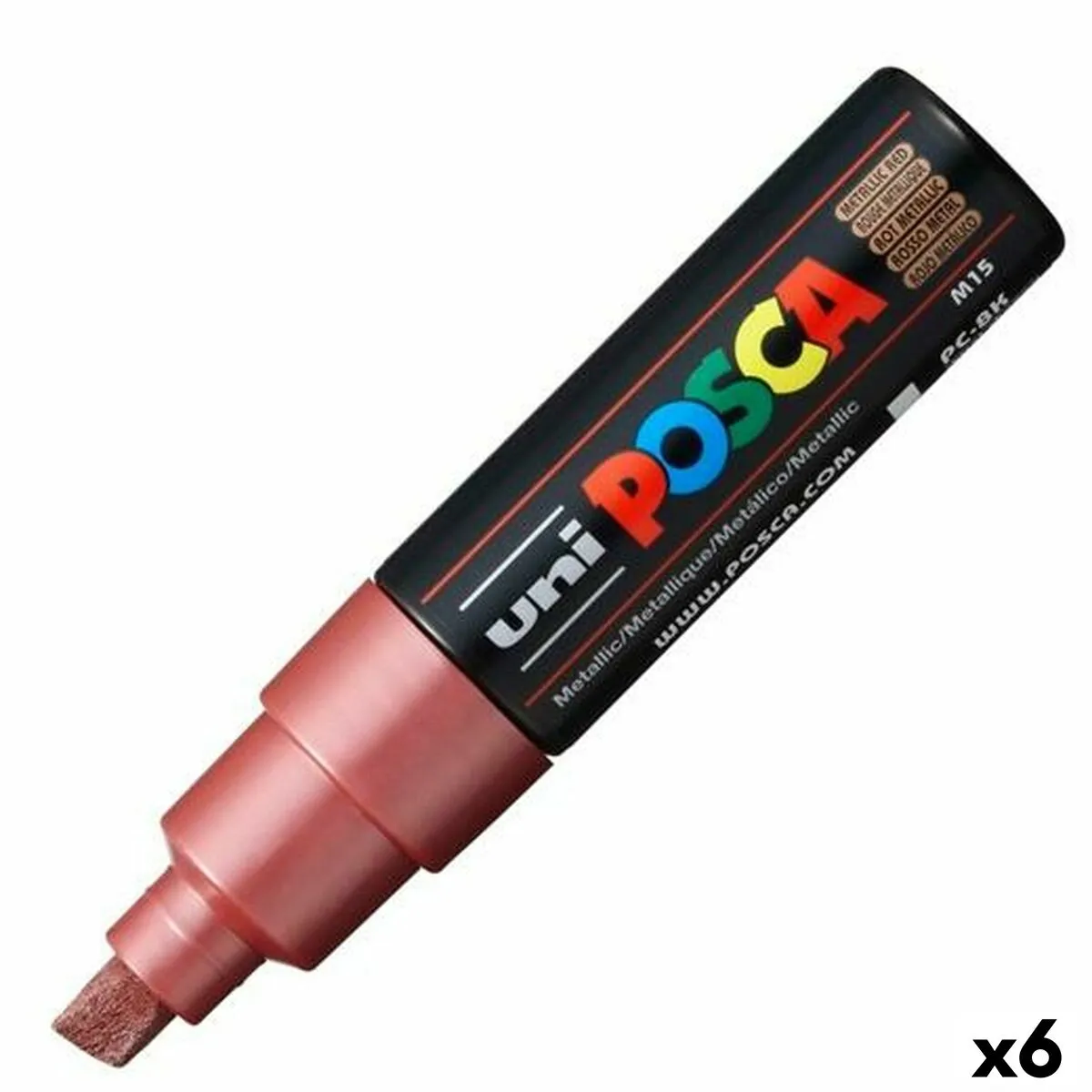 Pennarelli POSCA PC-8K Metallic Rosso (6 Unità)