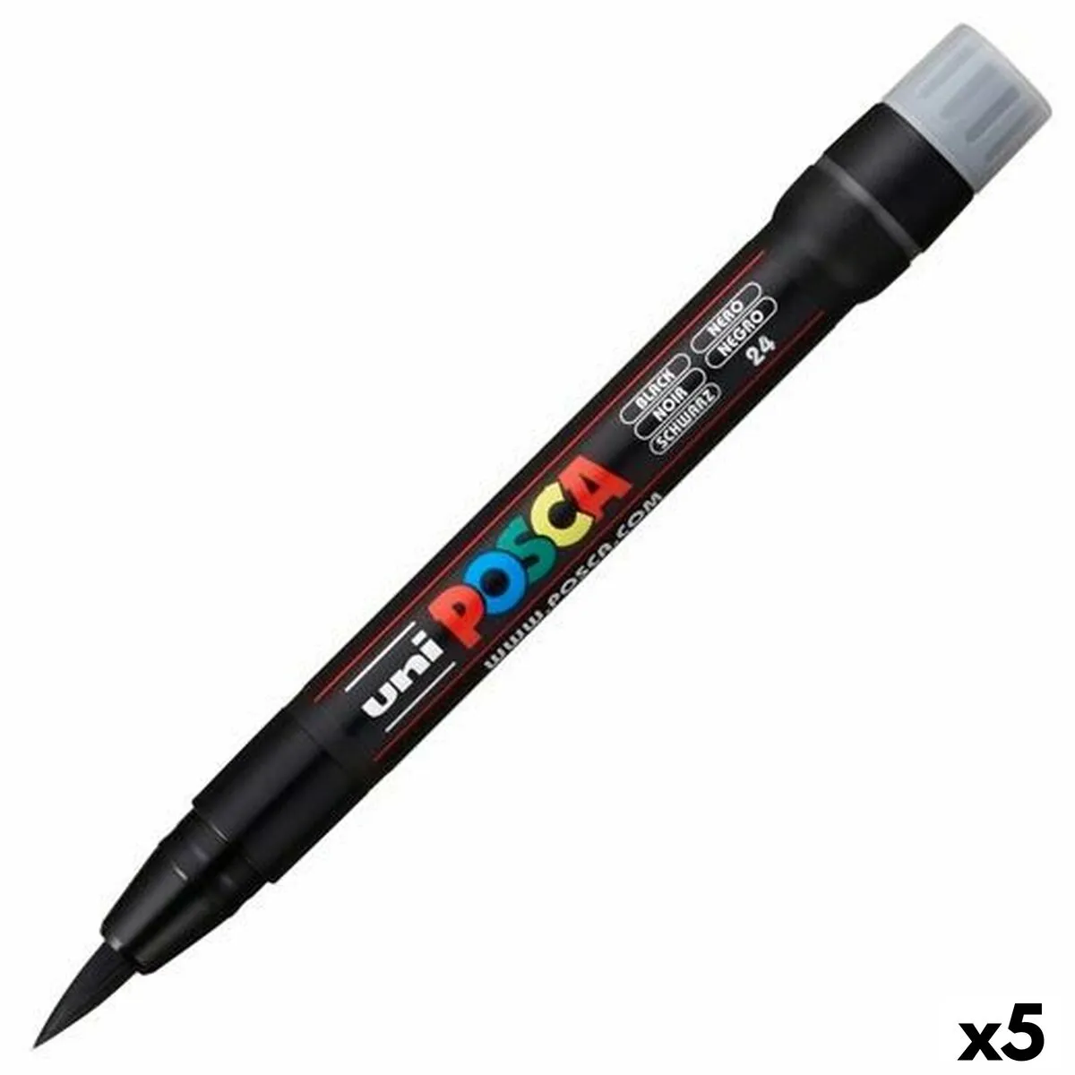 Pennarelli POSCA PCF-350 Nero (5 Unità)