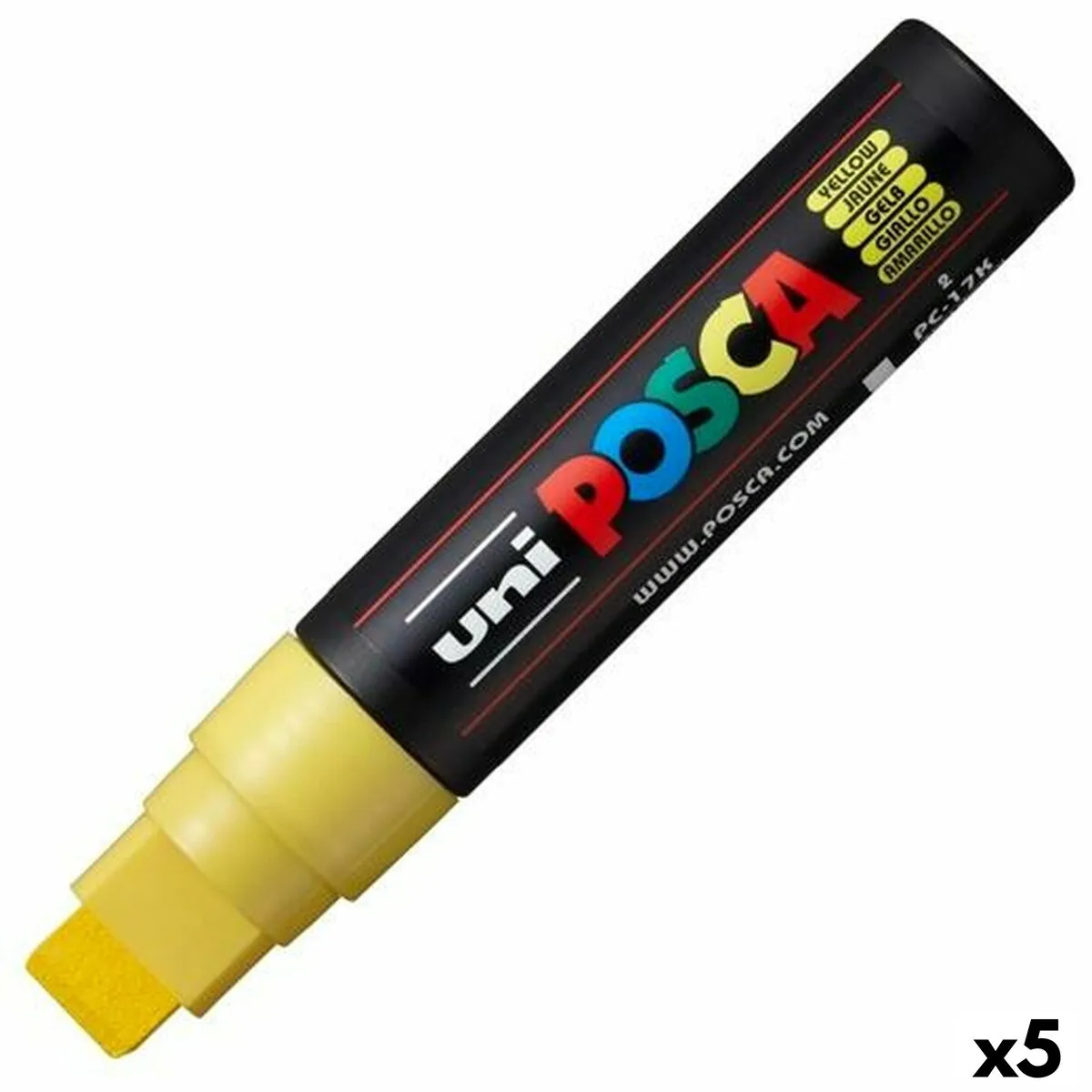 Pennarello POSCA PC-17K Giallo (5 Unità)