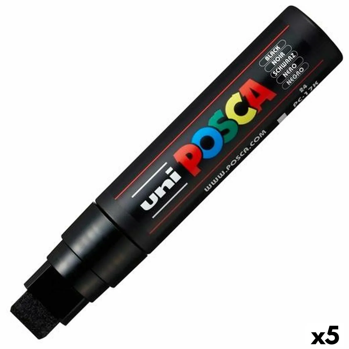 Pennarelli POSCA PC-17K Nero (5 Unità)