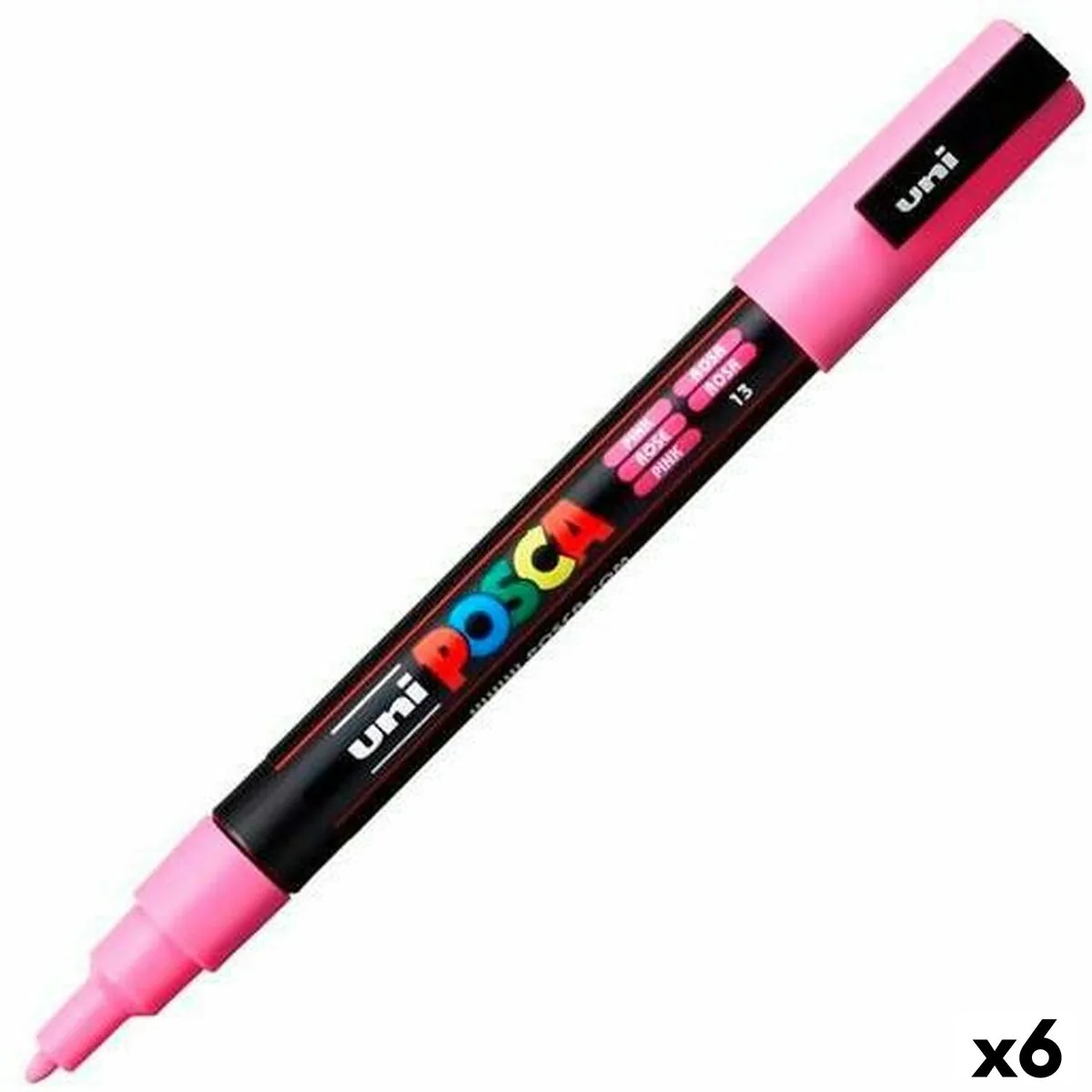 Pennarello POSCA PC-3M Rosa (6 Unità)