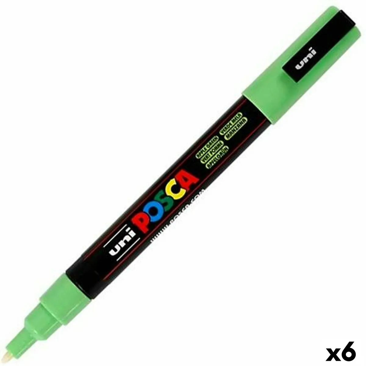 Pennarello POSCA PC-3M Verde Chiaro (6 Unità)