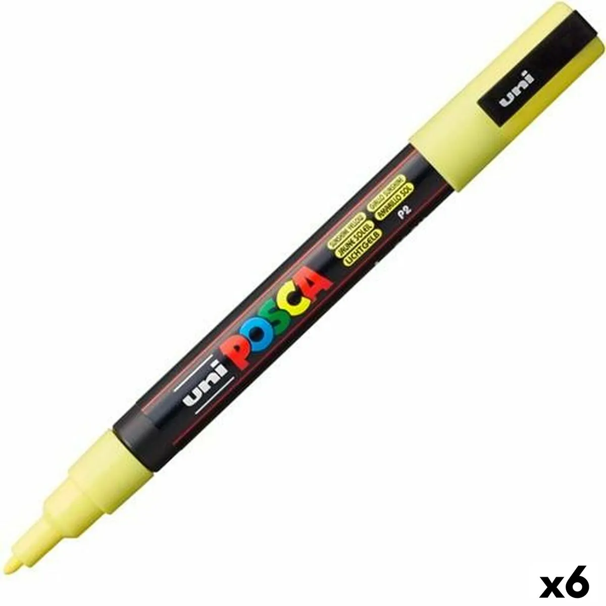 Pennarello POSCA PC-3ML Giallo 6 Unità