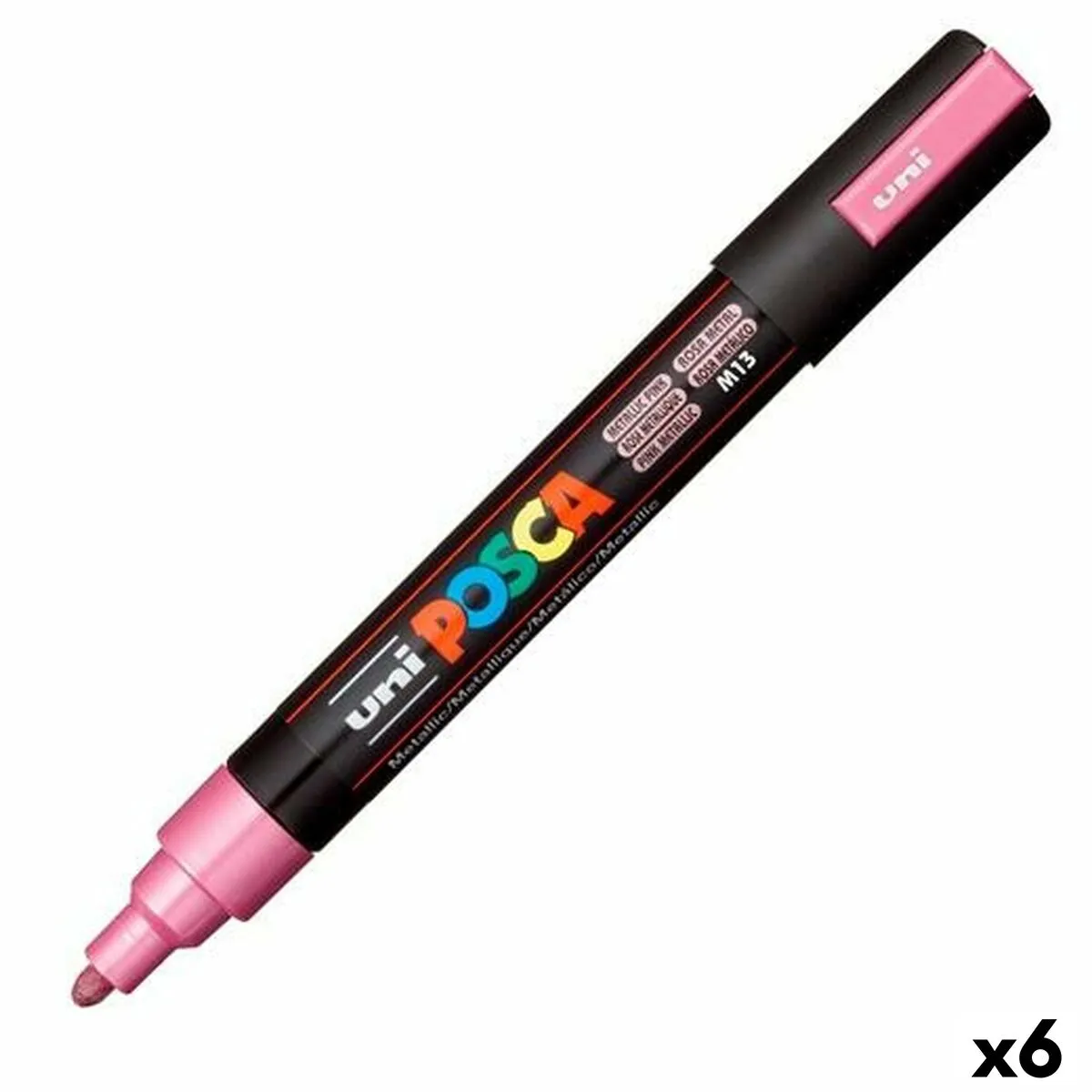 Pennarello POSCA PC-5M Rosa (6 Unità)