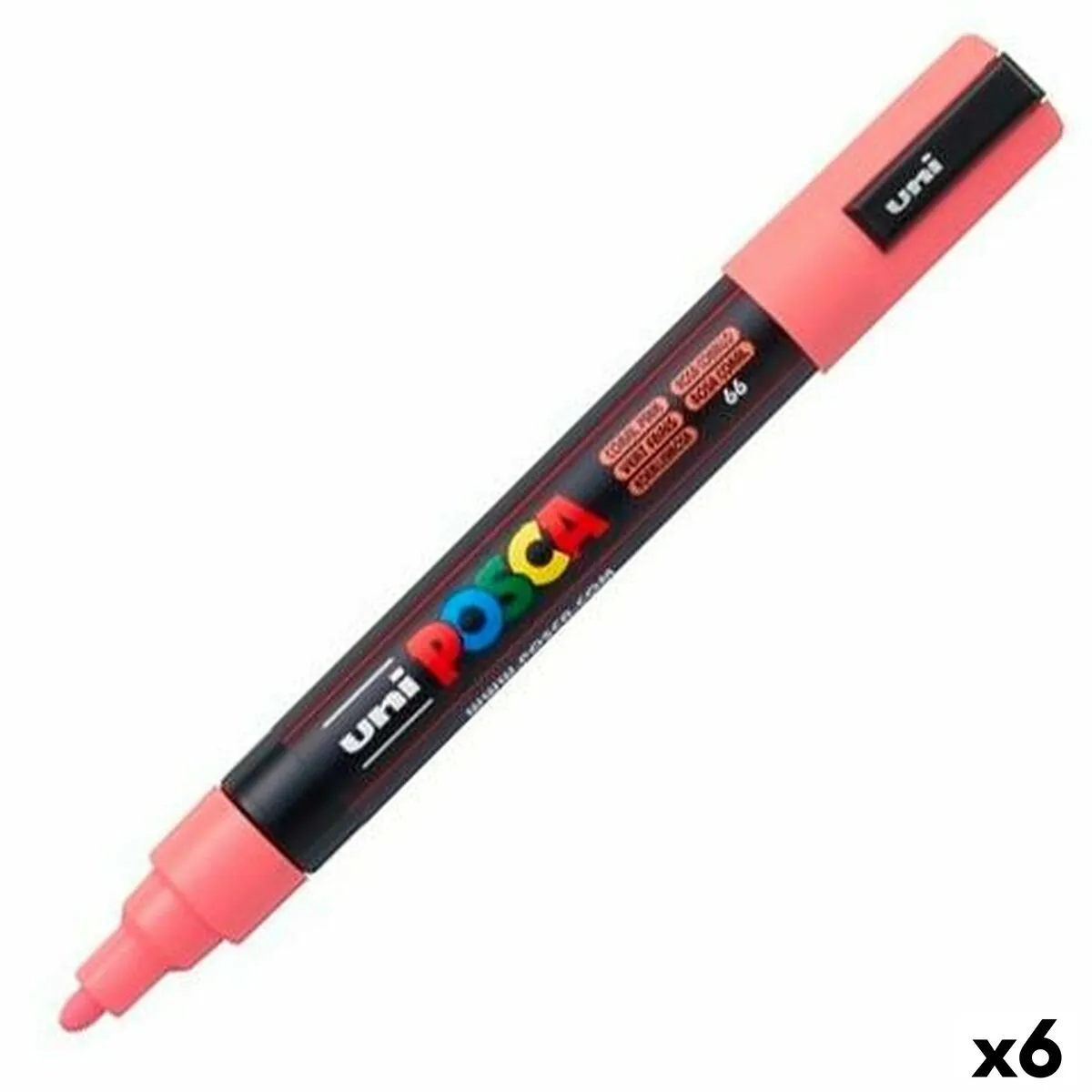 Pennarello POSCA PC-5M Rosa (6 Unità)