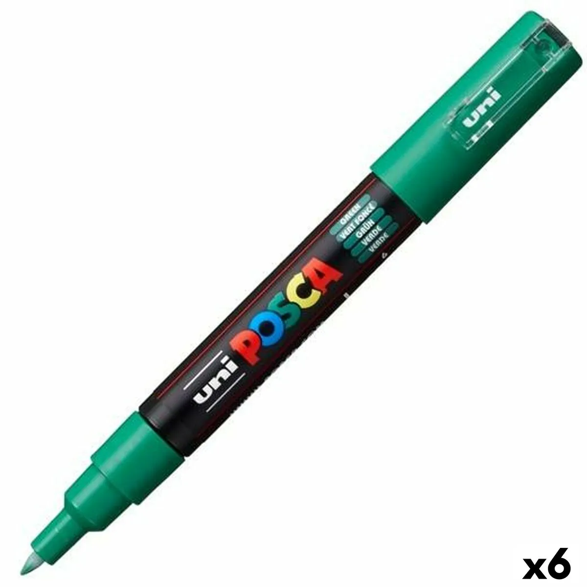 Pennarelli POSCA PC-1M Verde (6 Unità)