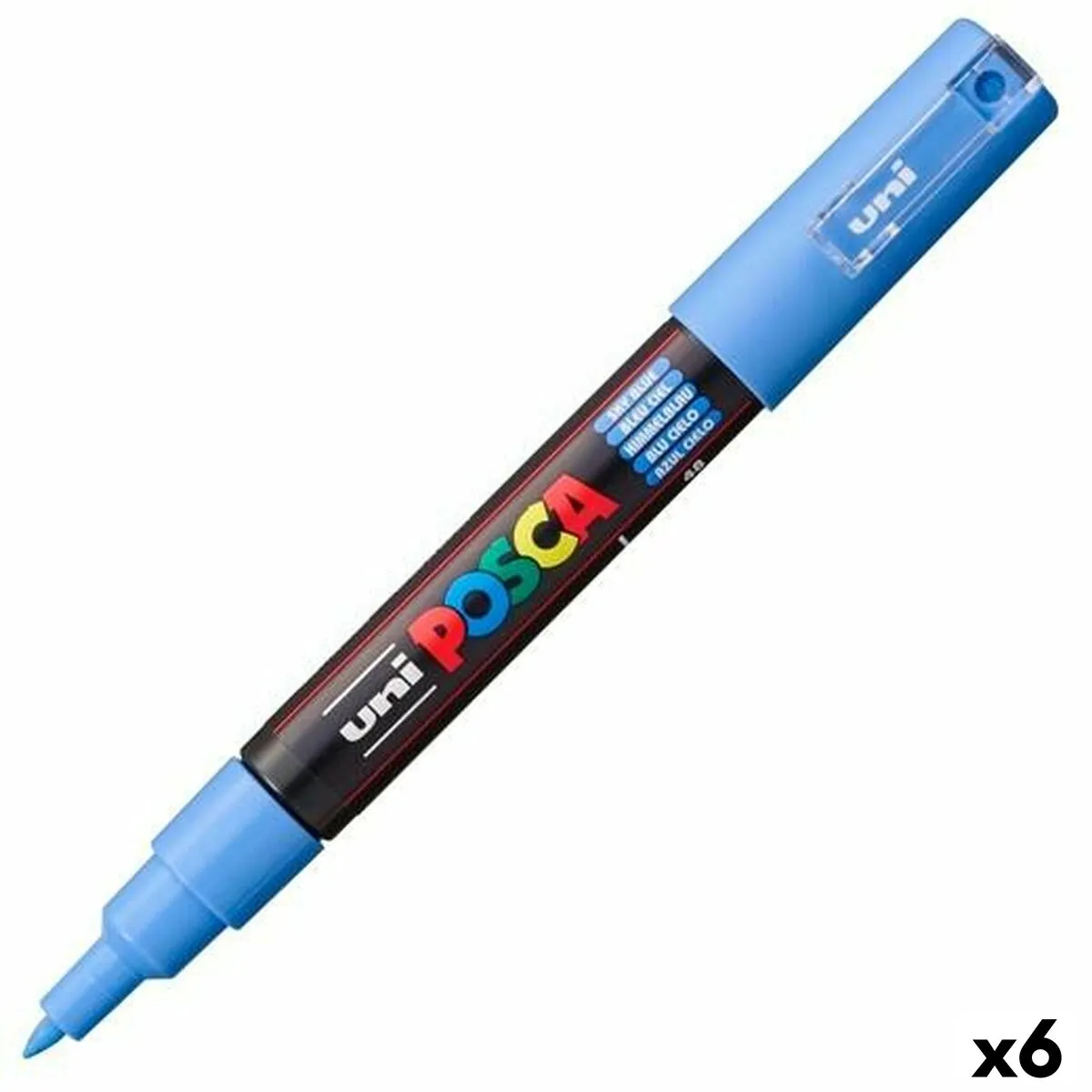 Pennarelli POSCA PC-1M Blu cielo (6 Unità)