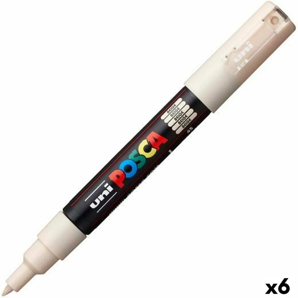 Pennarello POSCA PC-1M Beige (6 Unità)