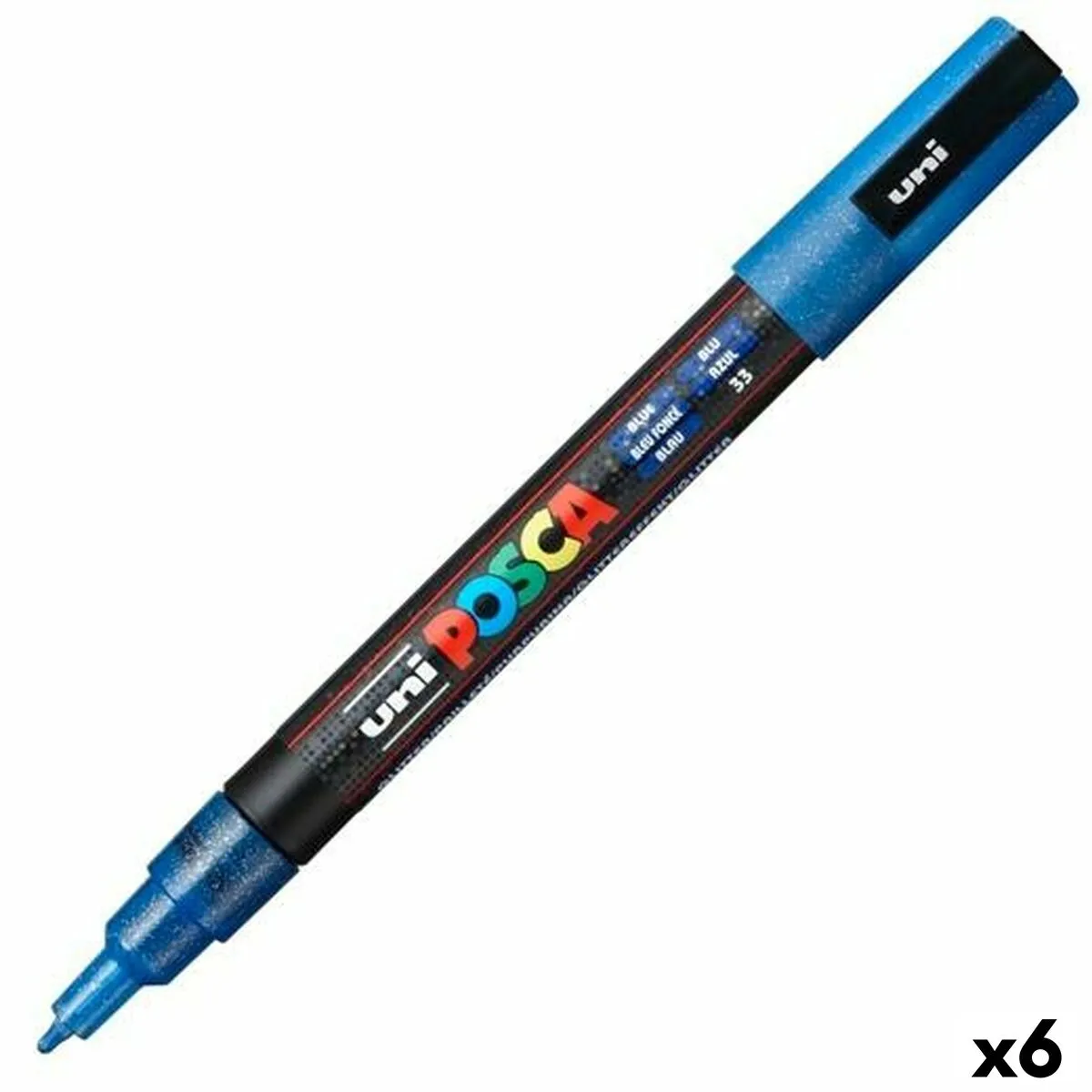 Pennarello POSCA PC-3ML Azzurro (6 Unità)