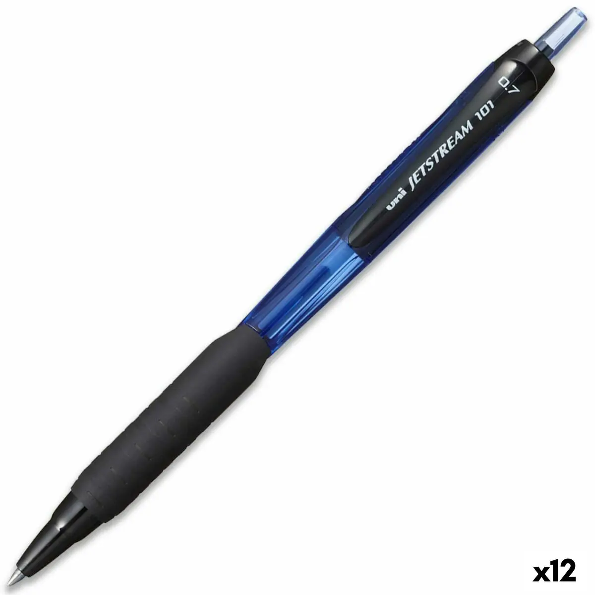 Penna a inchiostro liquido Uni-Ball Jetstream SXN-101-07 Azzurro 0,7 mm (12 Unità)