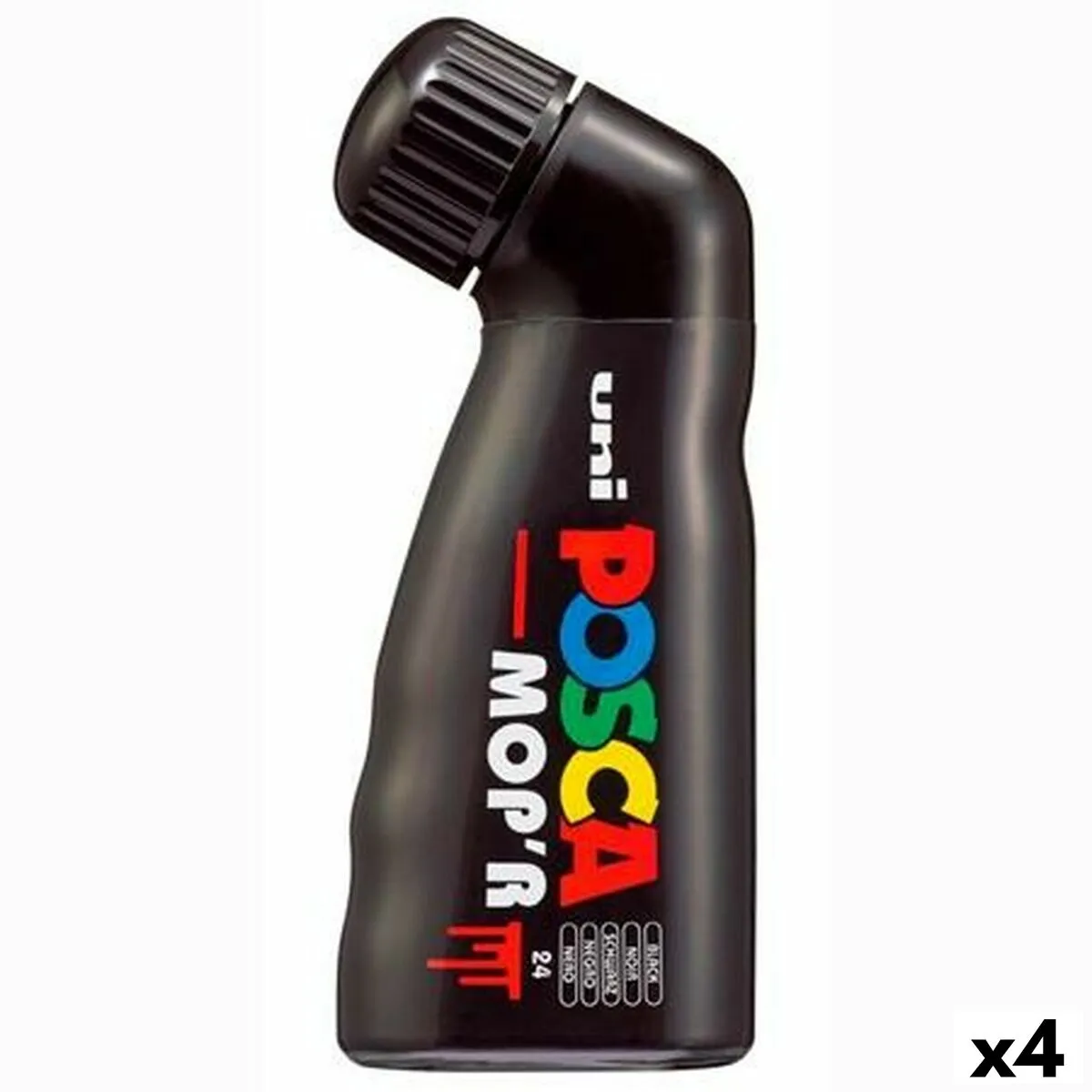 Pennarello POSCA MOP'R PC-22 Nero (4 Unità)