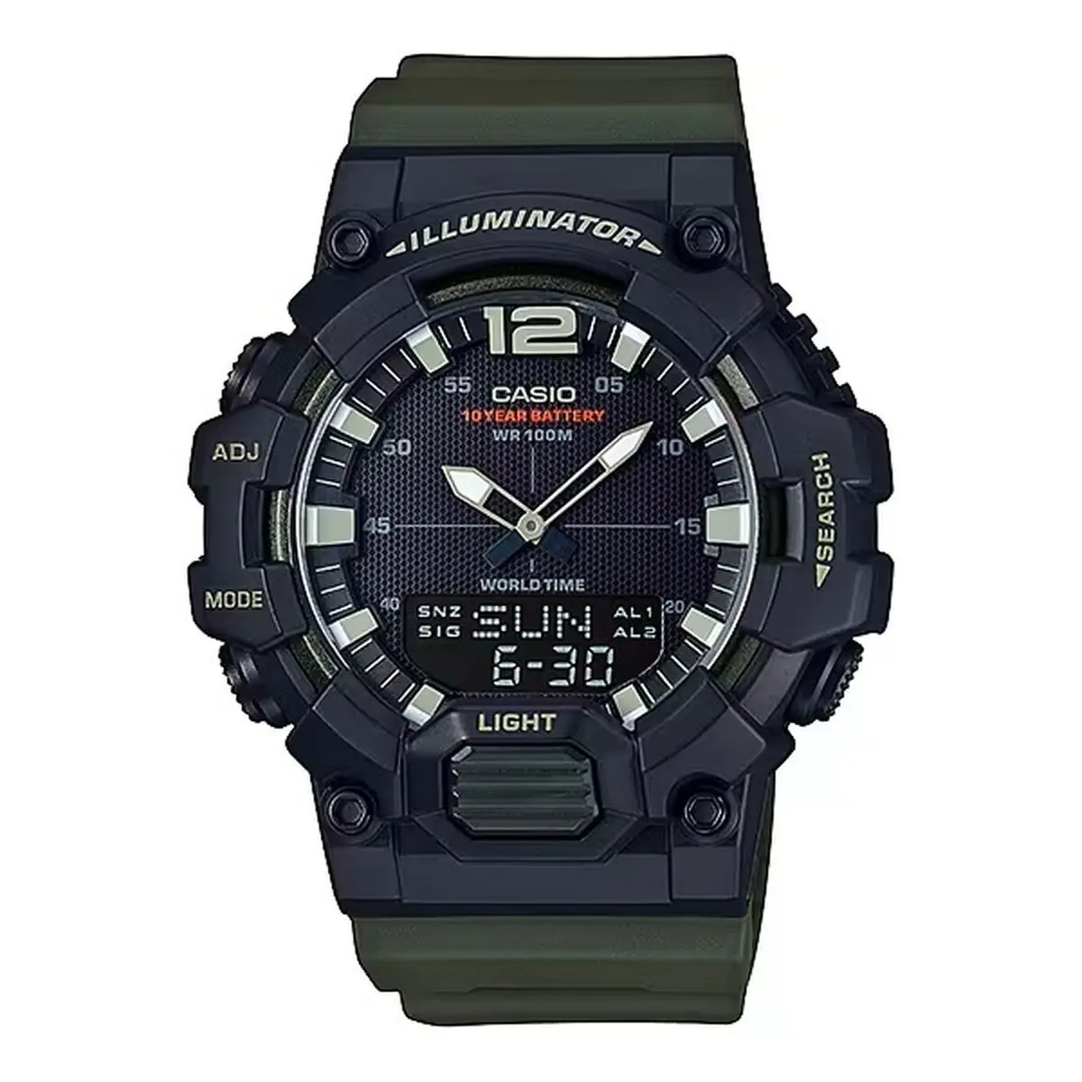 Orologio Uomo Casio ILLUMINATOR Black - Army Green (Ø 49 mm)