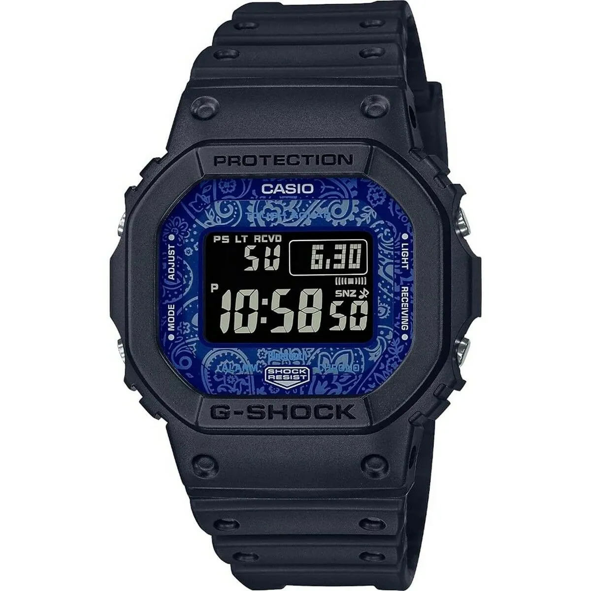 Orologio Uomo Casio G-Shock GW-B5600BP-1ER COLLECTION BLUE PAISLEY SERIE ***SPECIAL PRICE*** Nero Azzurro