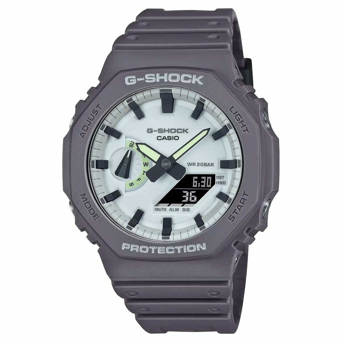 Orologio Uomo Casio G-Shock GA-2100HD-8AER Bianco (Ø 44,5 mm)