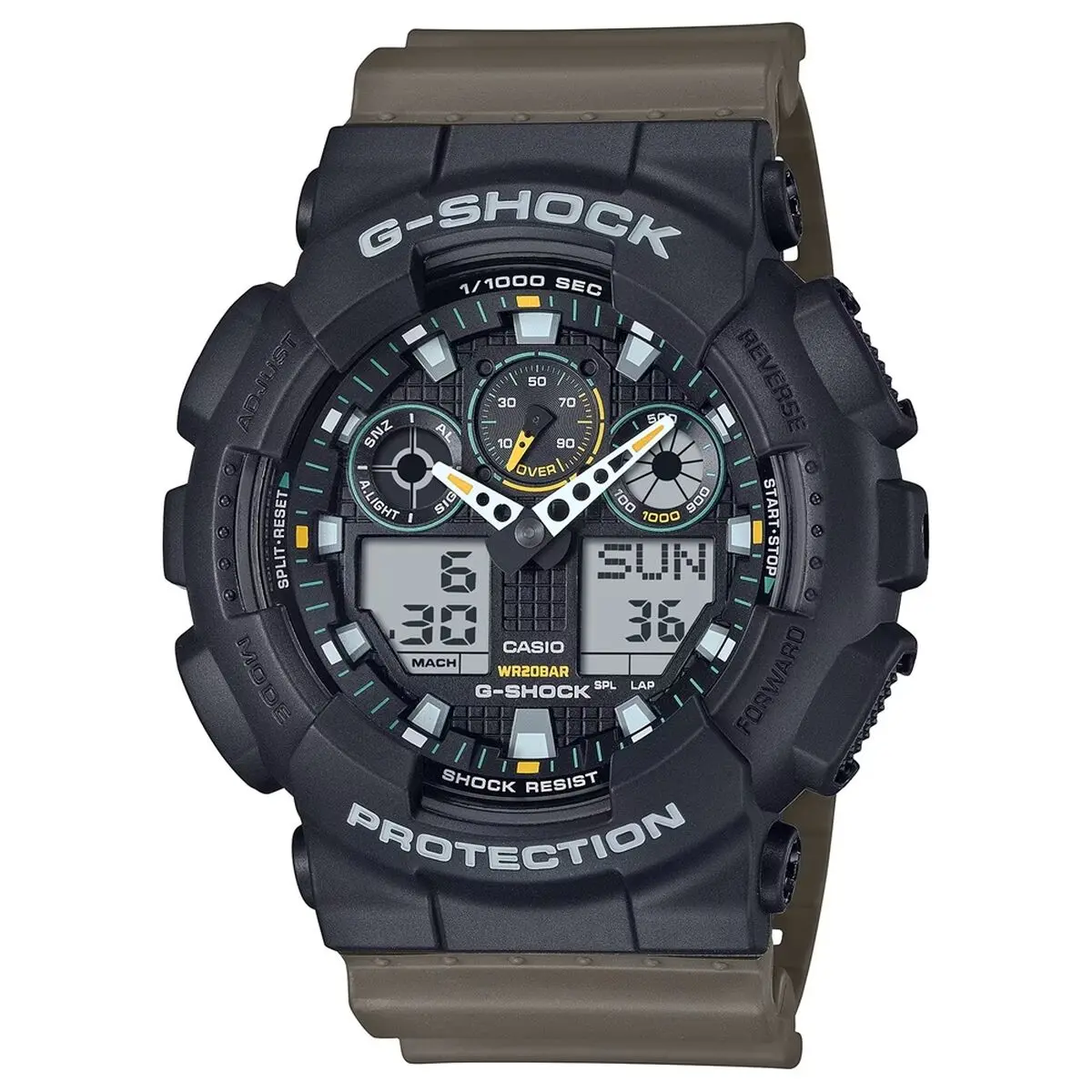 Orologio Uomo Casio G-Shock OVERSIZED - TWO TONE UTILITY COLOURS Nero (Ø 51 mm)