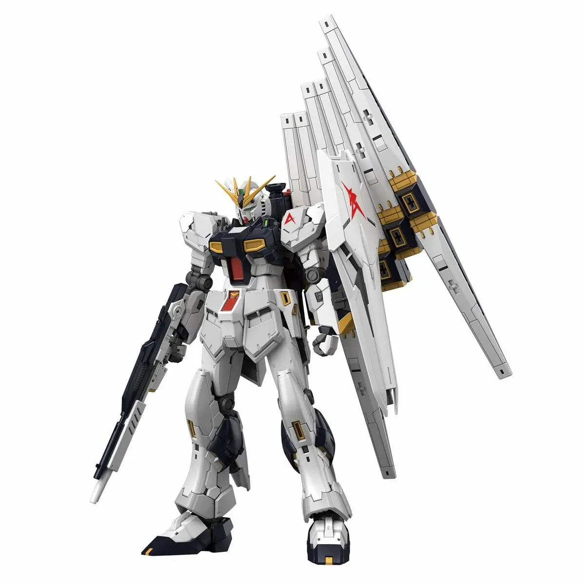 Statuina da Collezione Bandai RG RX-93 Nu Gundam 13 cm Giallo Bianco Nero PVC ABS