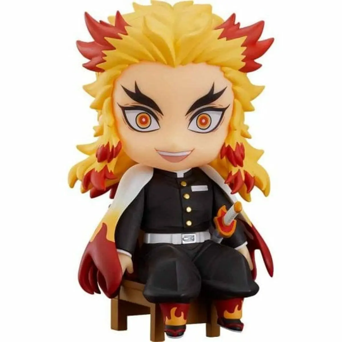 Statuina da Collezione Good Smile Company Kimetsu No Yaiba Kyojuro Rengoku Nendoroid