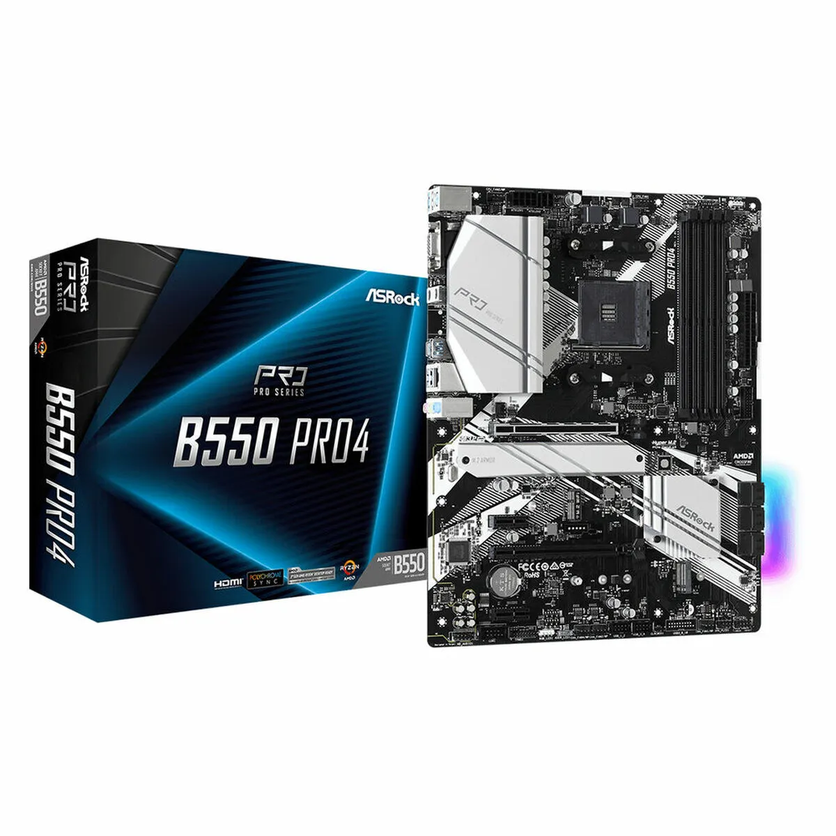 Scheda Madre ASRock B550 Pro4 AMD B550 AMD AMD AM4