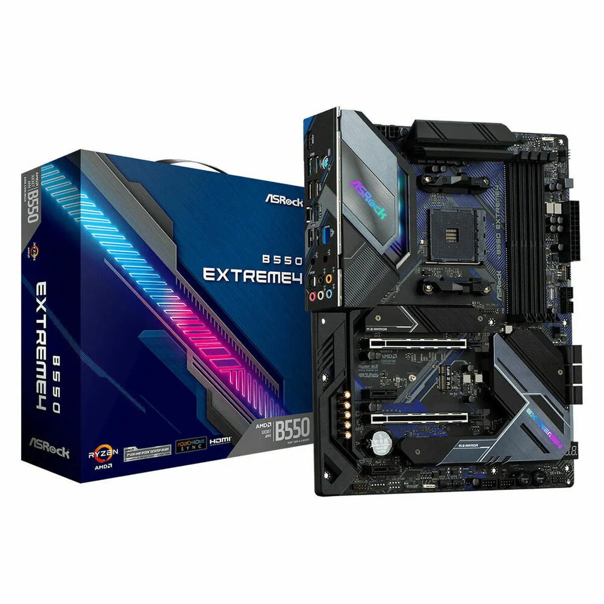 Scheda Madre ASRock B550 Extreme4 AMD B550 AMD AMD AM4