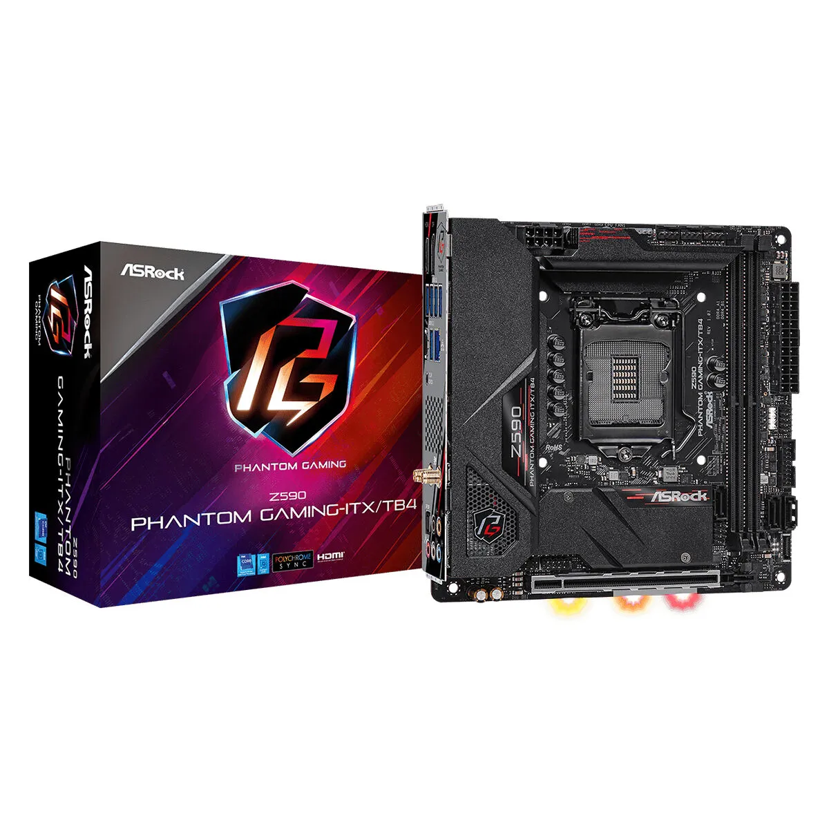 Scheda Madre ASRock Z590 Phantom Gaming-ITX/TB4 Intel Z590 LGA 1151 LGA 1200