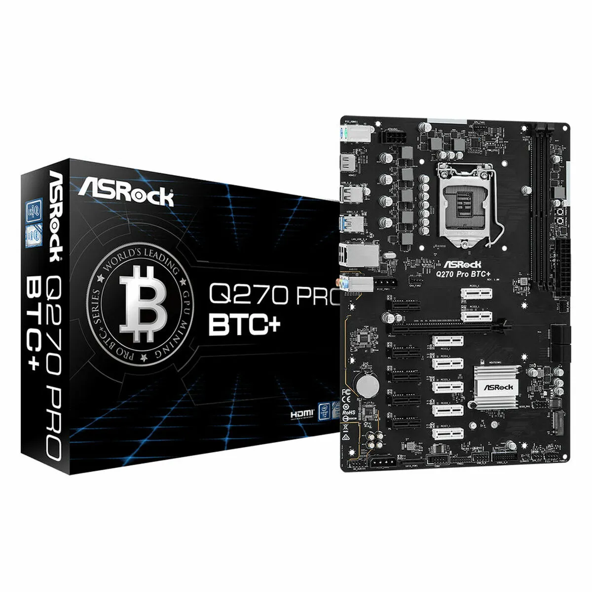 Scheda Madre ASRock Q270 Pro BTC+ INTEL Q270 LGA 1151