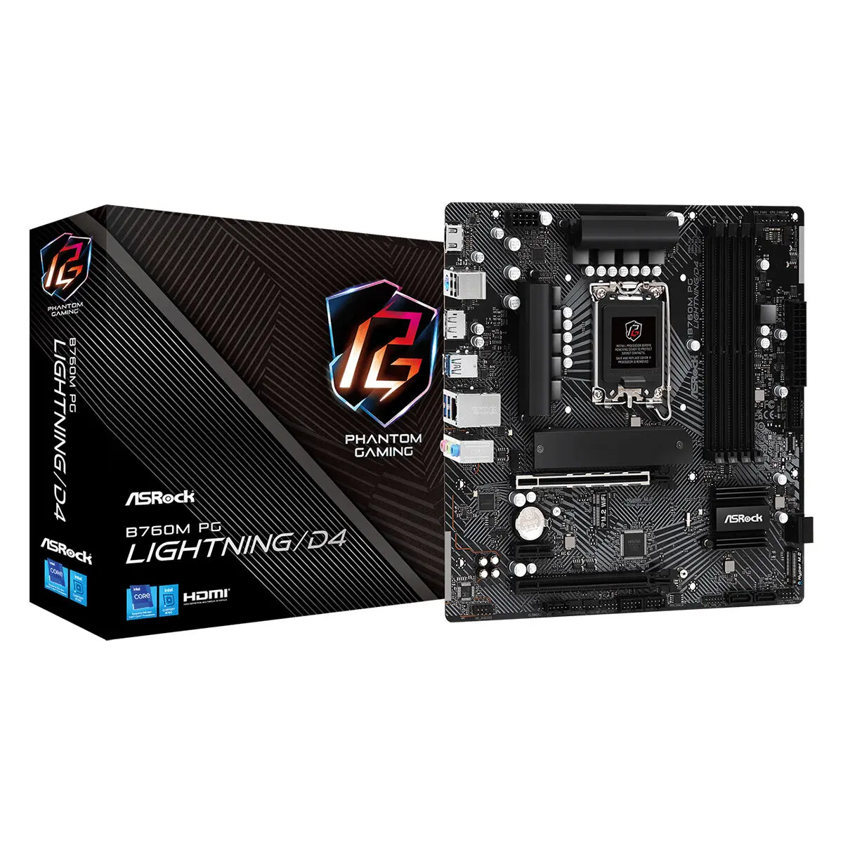 Scheda Madre ASRock B760M PG Lightning/D4 Intel B760 LGA 1700