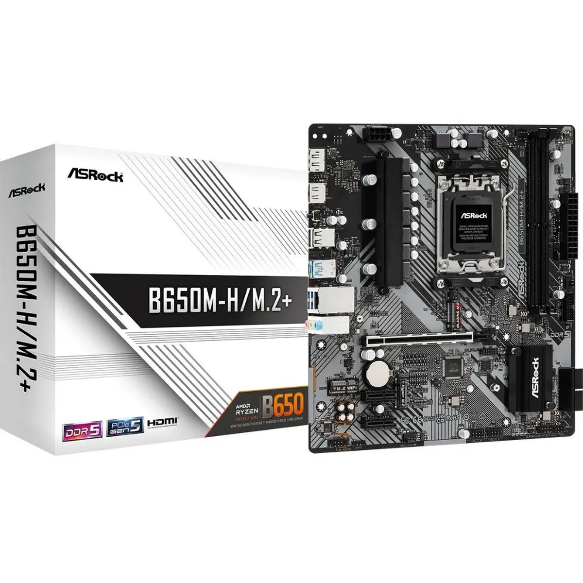 Scheda Madre ASRock B650M-H/M.2+ AMD B650 AMD AM5