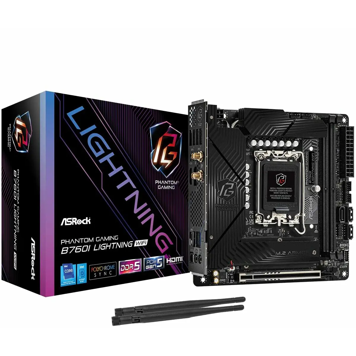 Scheda Madre ASRock B760I LIGHTNING WIFI LGA 1700 Intel B760