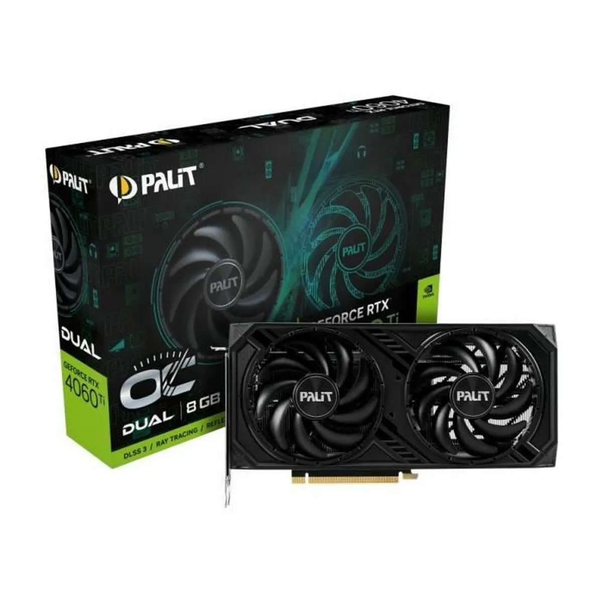 Scheda Grafica Palit GeForce RTX 4060 Ti Dual OC NVIDIA Geforce RTX 4060 Ti