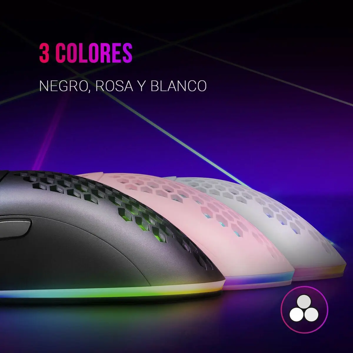 Mouse Gaming con LED Mars Gaming MMAX RGB