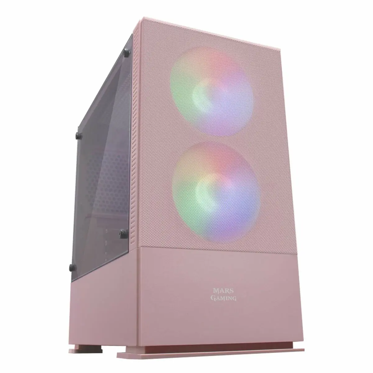 Case computer desktop ATX/mATX Mars Gaming MCZP LED RGB LED RGB Rosa