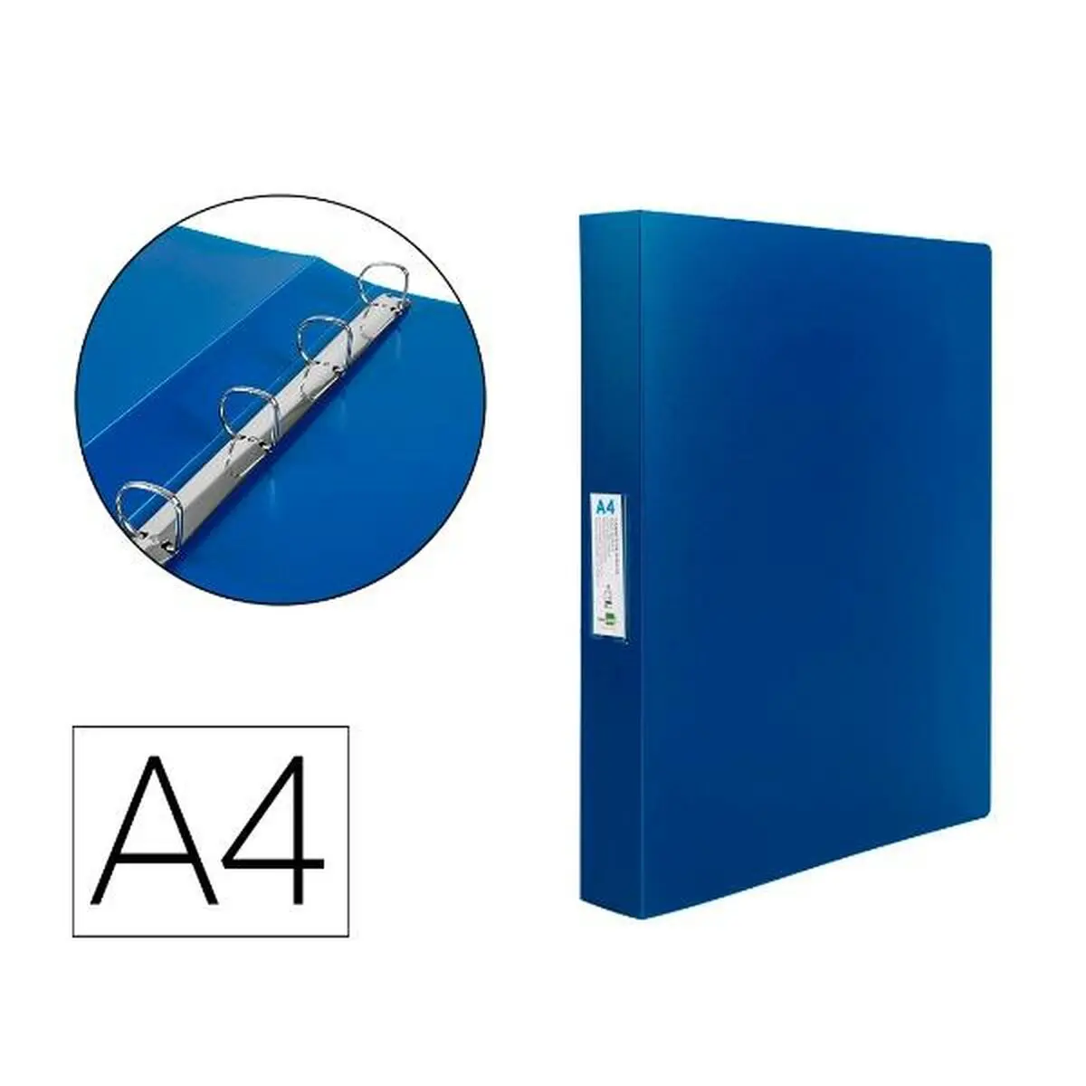 Raccoglitore ad anelli Liderpapel CA60 A4 Azzurro