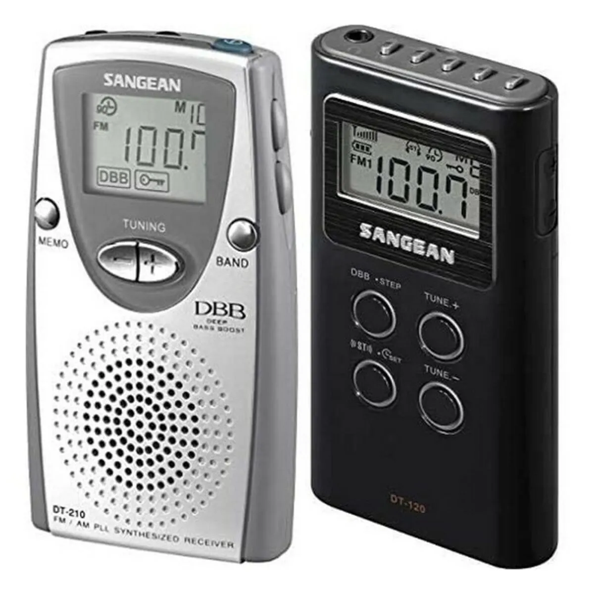 Radio Portatile Sangean DT-210 Argentato