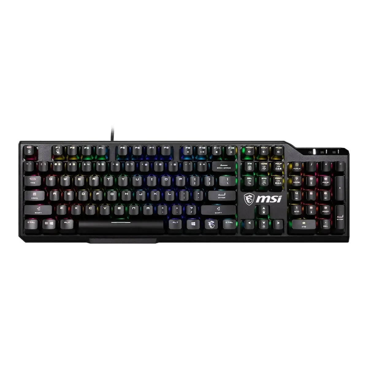 Tastiera MSI VIGOR GK41 LR US Nero Multicolore QWERTY