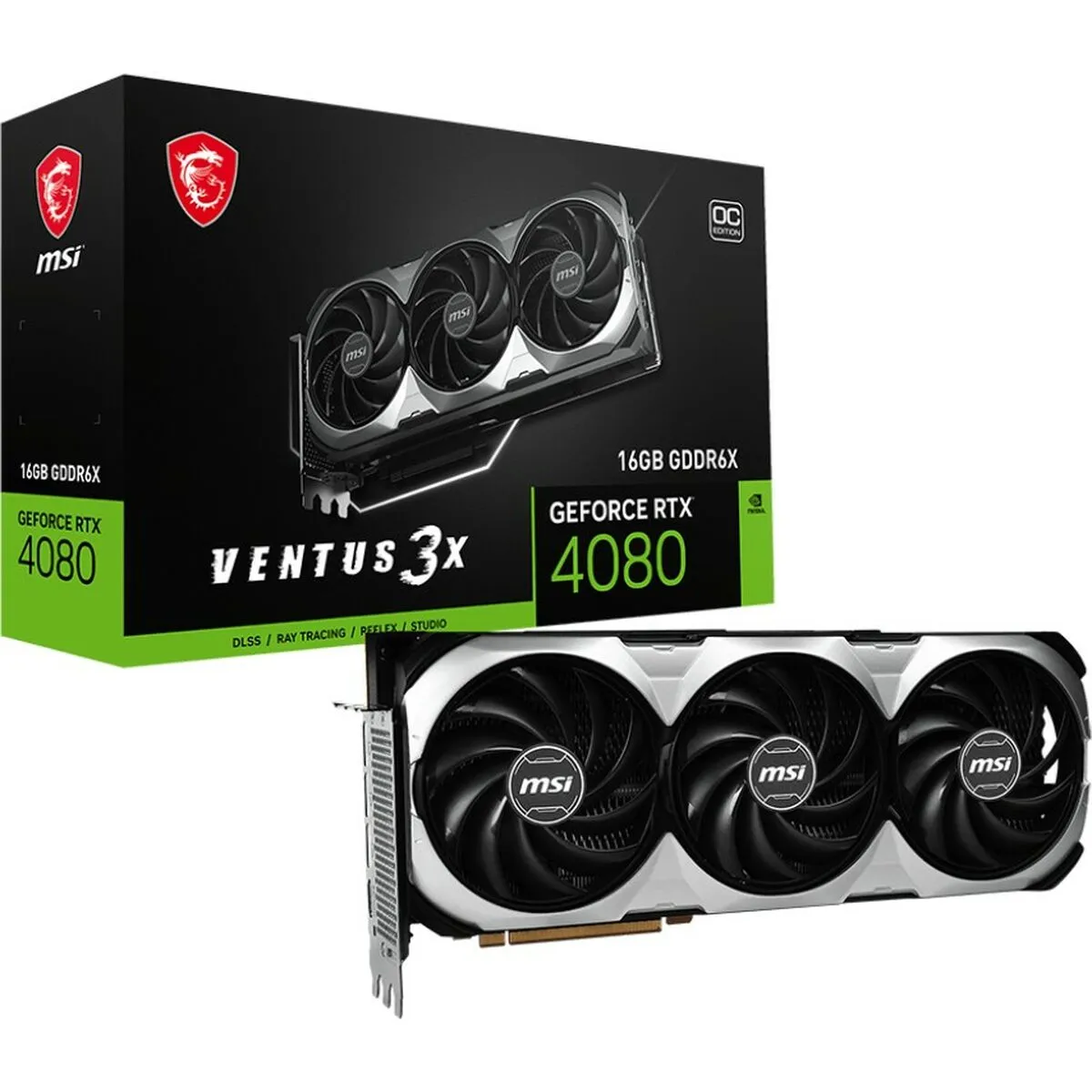 Scheda Grafica MSI GeForce RTX 4080 VENTUS 3X E OC 16 GB RAM