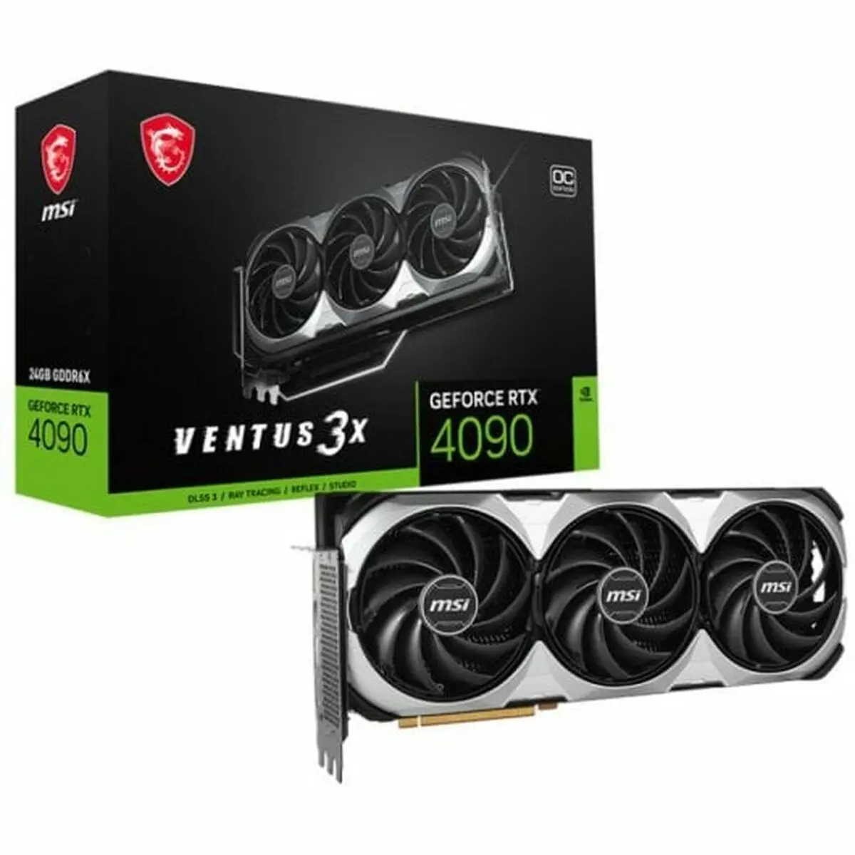 Scheda Grafica MSI GEFORCE RTX 4090 VENTUS 3X E 24G OC 24 GB GDDR6 NVIDIA GeForce RTX 4090