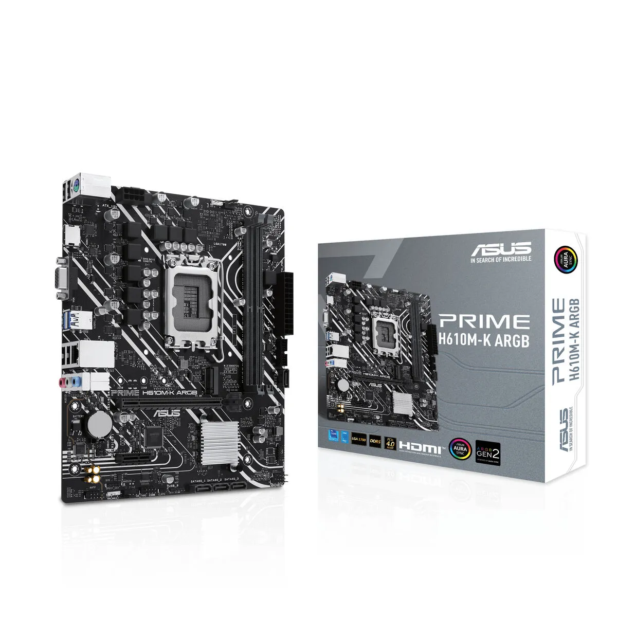 Scheda Madre Asus H610M-K ARGB LGA 1700 Intel