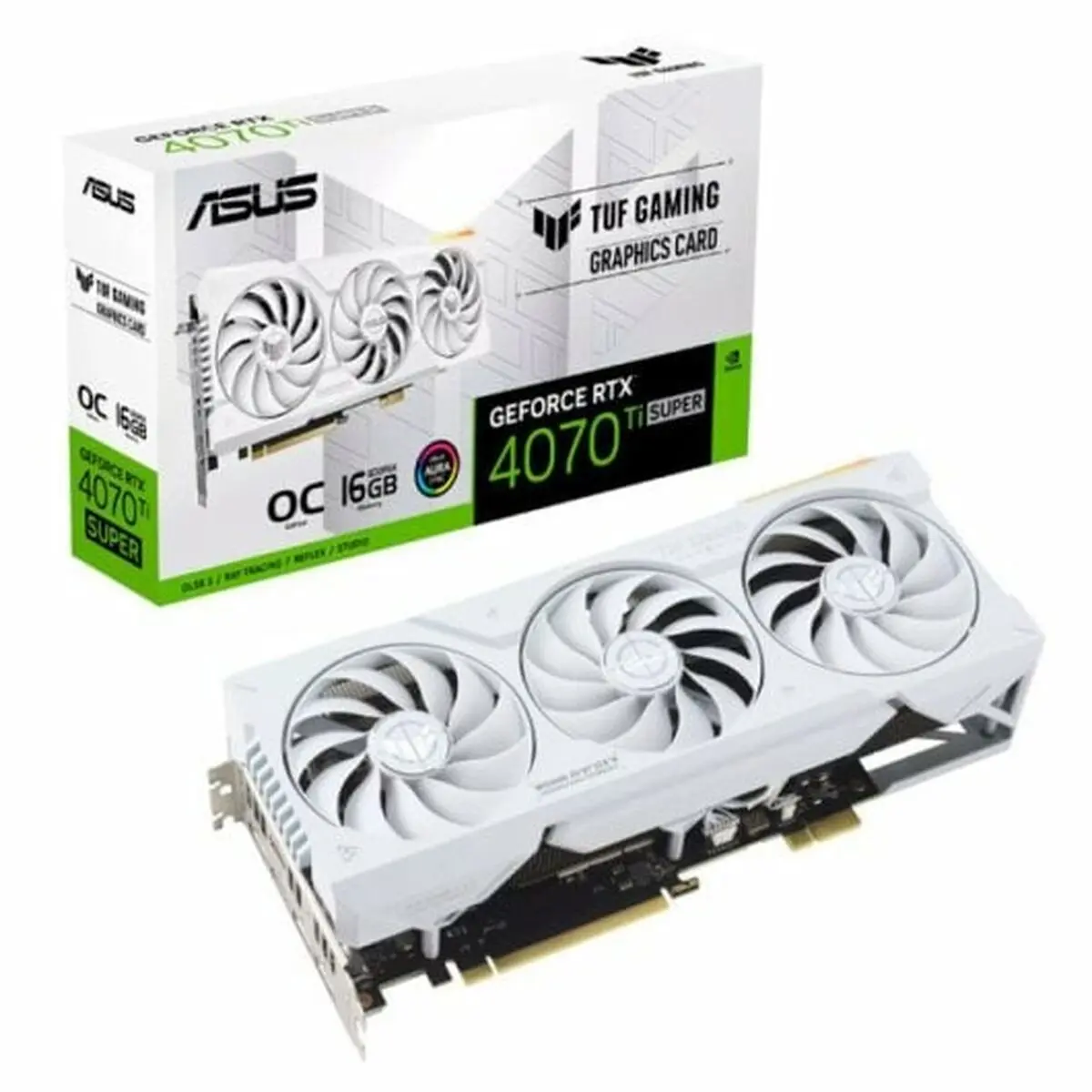 Scheda Grafica Asus TUF Gaming RTX 4070 Ti Super OC Edition White GEFORCE RTX 4070 16 GB GDDR6