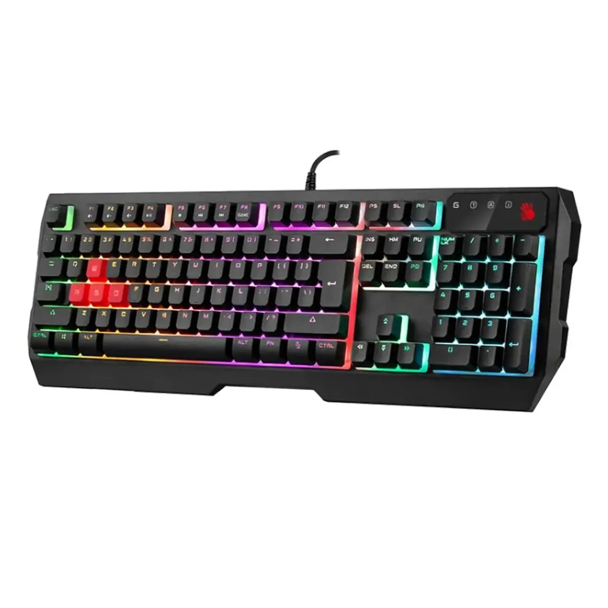 Tastiera A4 Tech A4TKLA47114 Nero RGB QWERTY