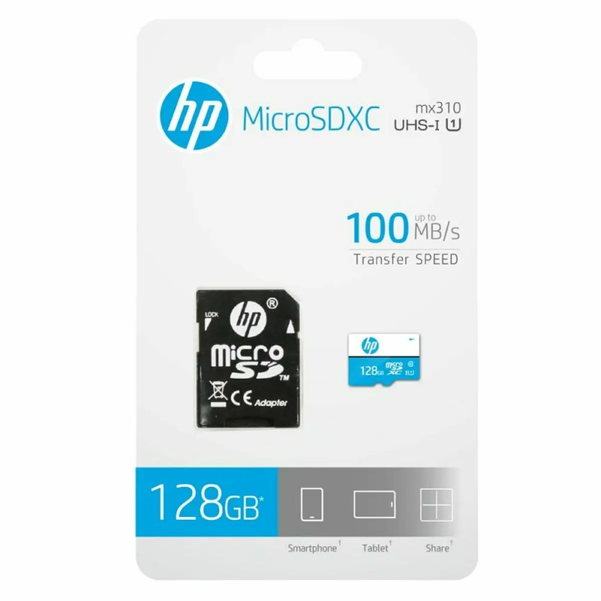 Scheda Di Memoria Micro SD con Adattatore HP HFUD128-1U1BA 128 GB