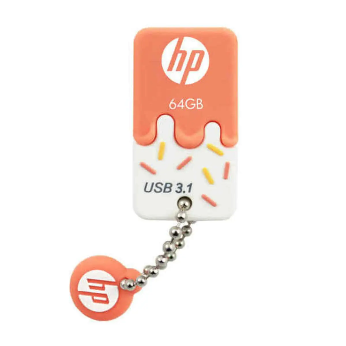 Memoria USB HP HPFD778O-64 Arancio 64 GB 75 MB/s (1 Unità)