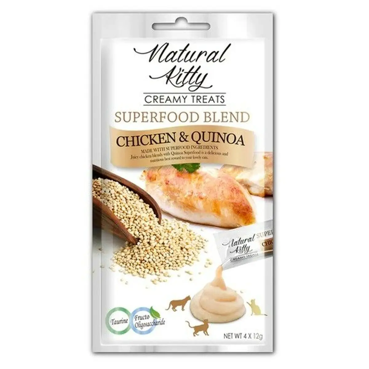 Spuntino per Cat Natural Kitty Superfood Blend Pollo