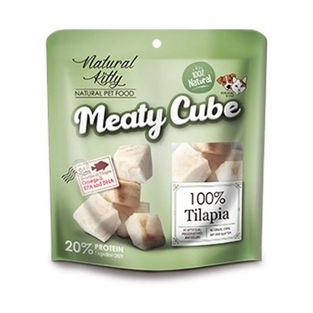 Spuntino per Cat Natural Kitty MEATY CUBE