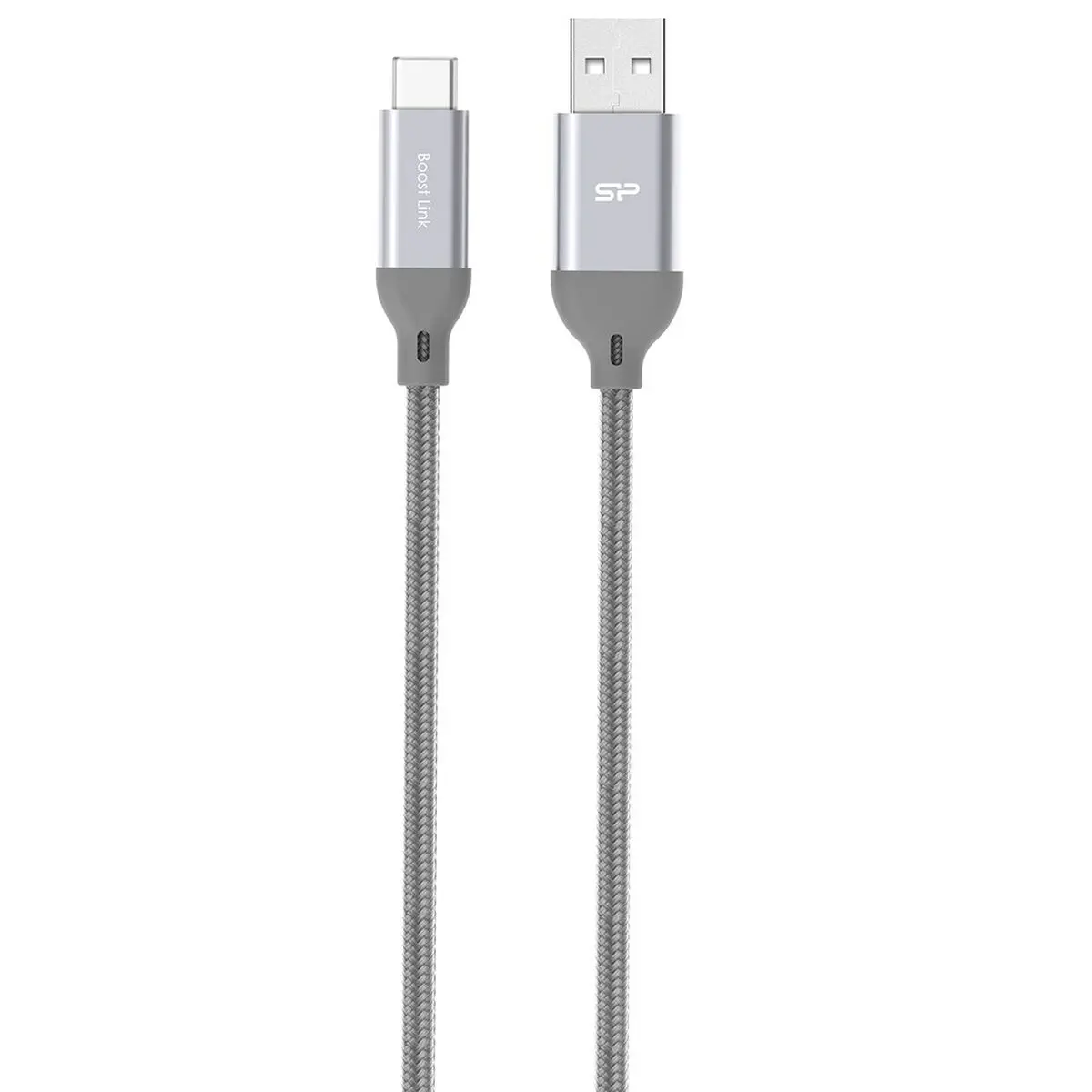 Cavo USB A con USB C Silicon Power Boost Link Nylon LK30AC Grigio 1 m