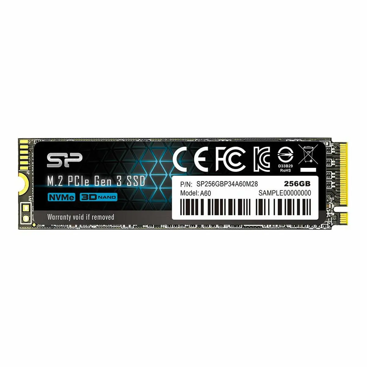 Hard Disk Silicon Power P34A60 SSD M.2 Interno SSD 256 GB SSD