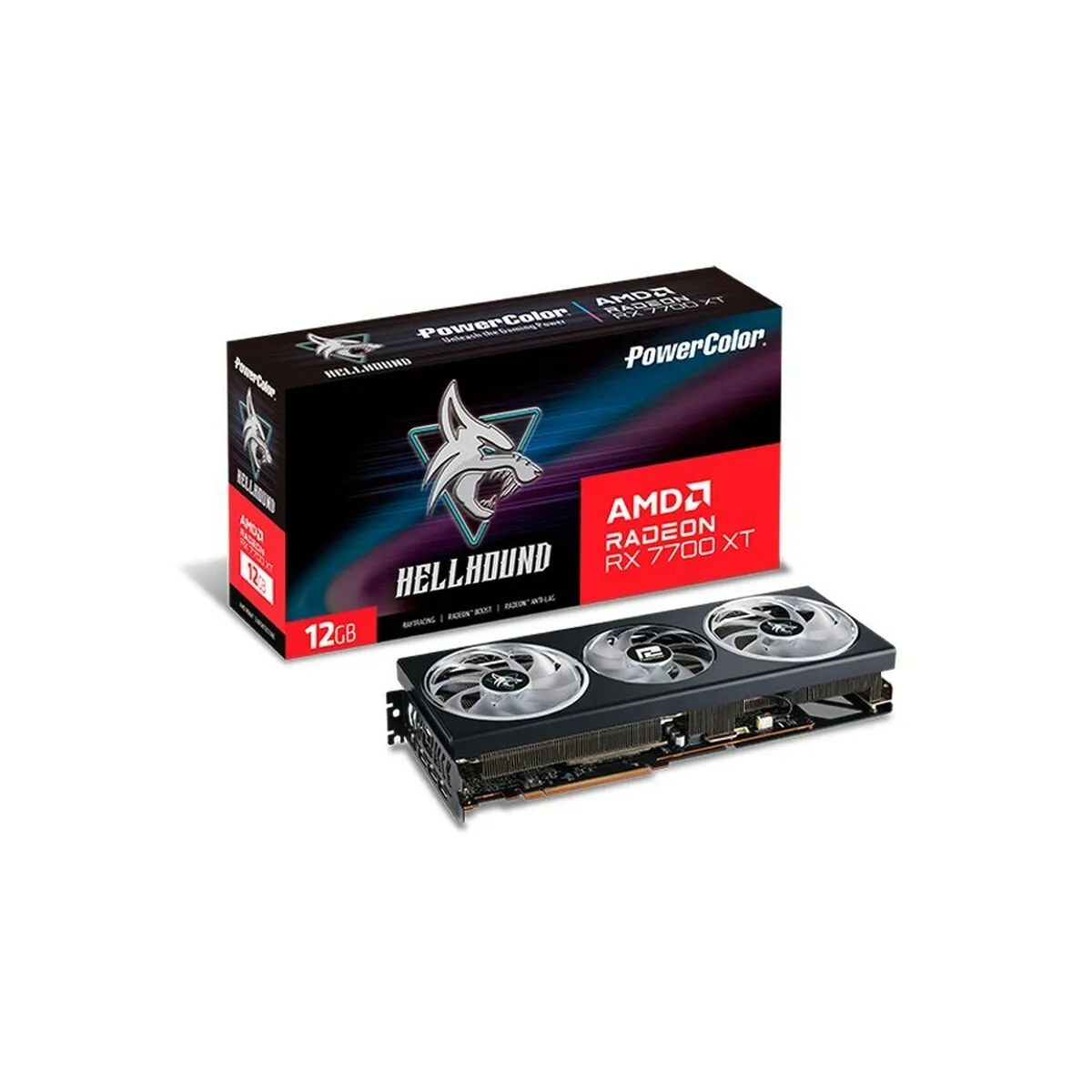 Scheda Grafica Powercolor RX7700XT 12G-L/OC               12 GB GDDR6 AMD AMD RADEON RX 7700 XT