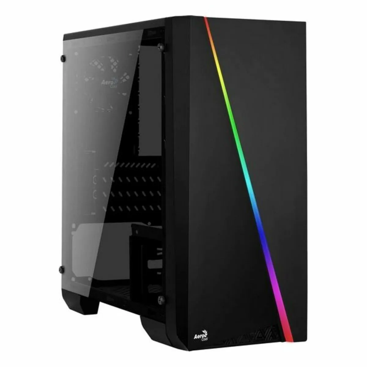 Case computer desktop ATX Aerocool CYLONMINI LED RGB Nero